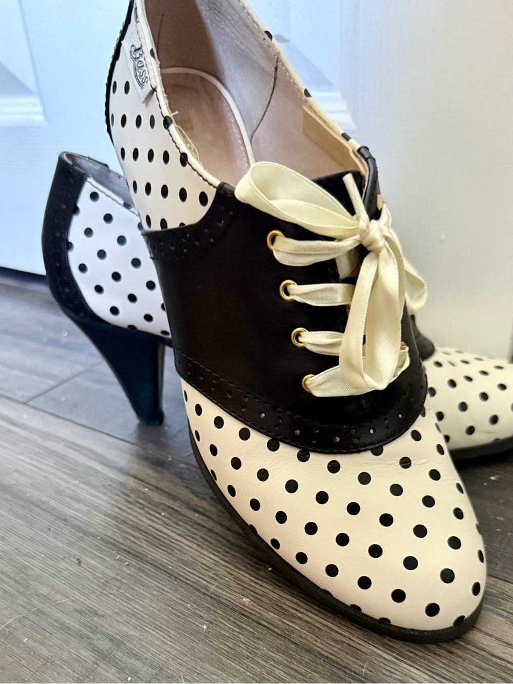Darling Dottie Saddle Shoes - size 10